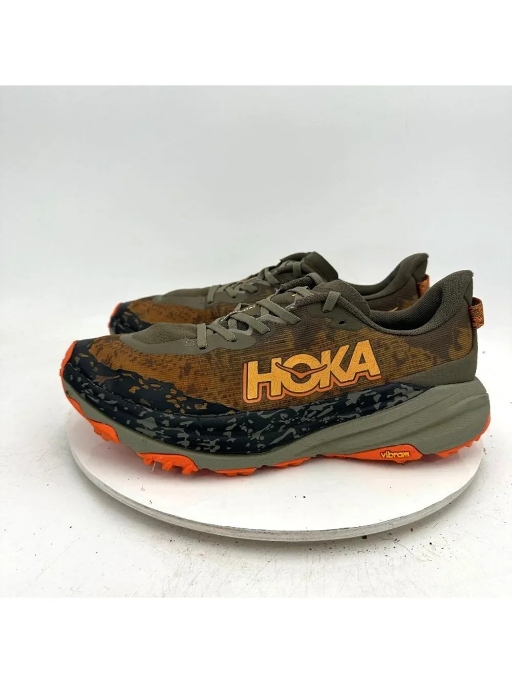 Hoka One One Speedgoat 6 Men Size 10D 1147791-AQL Antique Olive Squash Shoes